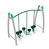 PGS031 - Curved Post Pebble Bridge Playground Stepping Stones - Ages 5 To 12 Yr - Green, Tan, Lime Green