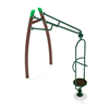 PGS012 - Curved Post Standing Orbital Playground Spinner - Ages 5 To 12 Yr - Green, Brown, Lime Green