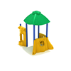 PFS025 - Driftwood Inn Playground Structures - Ages 6 Months To 5 Yr - Green, Red, Yellow