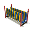  PFS018 - Floating Tunnel Playground Bridge - Ages 5 To 12 Yr - Yellow, Blue, Red