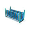  PFS018 - Floating Tunnel Playground Bridge - Ages 5 To 12 Yr - Light Blue, Gray, Teal