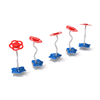 PFS067 - Flower Stepping Path With Leaf For Playground - Set Of 5 - Ages 2 To 12 Yr - Red, White, Blue