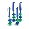 PFS029 - Mikros Pod Playground Climber - Set Of 4 - Ages 2 To 12 Yr - Green, Blue
