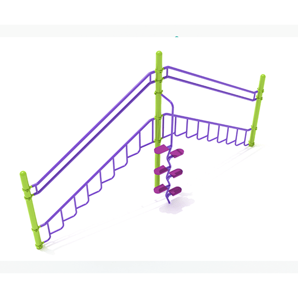 PTC019 - Mountain Climber For Playground - Ages 5 To 12 Yr - Purple, Purple, Lime Green