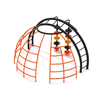 PFS073 - Pod Climber Dome Station Delta Playground Climbing Structures - Ages 5 To 12 Yr - Black, Orange, Yellow - Back