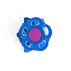 PFS066 - Single Flower Stepper With Leaf For Playgrounds - Ages 2 To 12 Yr - Blue on Lime Green - Top