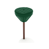PFS015 - Single Pebble Playground Stepping Stones - Ages 2 To 12 Yr - Quick Ship - Green on Brown