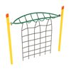 PGS025 - Single Post Overhead Inverted Horizon Climber Playground Rope Climber - Ages 5 To 12 Yr  - Green, Yellow, Red