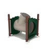PFS024 - Skylight Trunk Crawler Playground Tunnel - Ages 2 To 12 Yr - Tan. Brown, Green