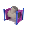 PFS024 - Skylight Trunk Crawler Playground Tunnel - Ages 2 To 12 Yr - Tan. Purple, Blue