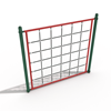 PTC022 - Square Net Climber Playground Equipment - Ages 5 To 12 Yr - Red on Green