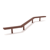PFS062 - Zigzag Playground Balance Beam - Ages 2 To 12 Yr - Brown