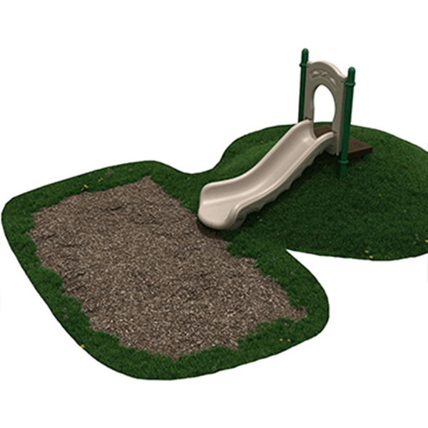 PEL001 - 3-Foot Single Straight Hillside Slide - Ages 2 To 12 Yr