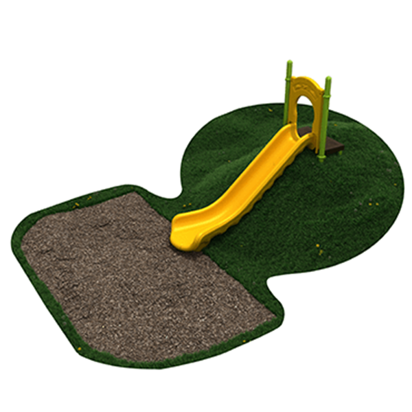 PEL005 - 5-Foot Single Straight Hillside Slide - Ages 2 To 12 Yr