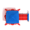 PFS026 - Forest Market Playground Tunnel - Ages 6 Months To 5 Yr - Red, White, Blue - Top