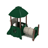 PFS026 - Forest Market Playground Tunnel - Ages 6 Months To 5 Yr -  Green, Brown, Tan