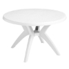 Ibiza 46 Inch Plastic Resin Round Dining Table