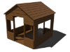 47104TT - Pioneer Outdoor Playhouse made from Polyethylene  - Ages 2 to 5 yr