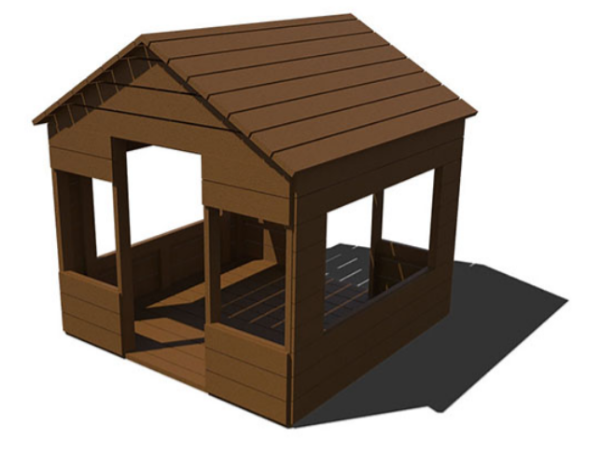 47104TT - Pioneer Outdoor Playhouse made from Polyethylene  - Ages 2 to 5 yr