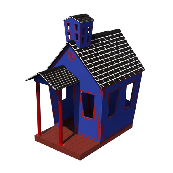 47504 - R-Town School House Commercial Playhouse made from Polyethylene - Ages 2 to 5 yr