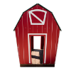47505 - R-Town Barn Commercial Playhouse made from Polyethylene - Front