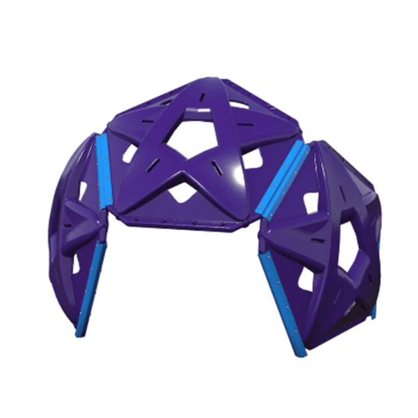 87000011XX - Mini Arch Matrix Freestanding Playground Dome Climber - Ages 5 to 12 yr - Purple
