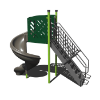 AFR0268 - Open Spiral Freestanding Slide with 6’ Deck Height - Back