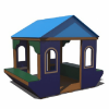 RECF0072XX - Beach House Commercial Playhouse made from Polyethylene - Ages 2 to 5 yr