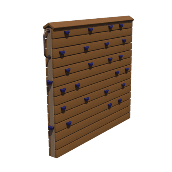 RECF0043XX - Lateral Freestanding Playground Rock Climbing Wall - Ages 5 to 12 yr
