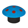 WCMS-02 - Mushroom Playground Stepping Stones - Ages 2 to 12 yr - Blue with Red Spots