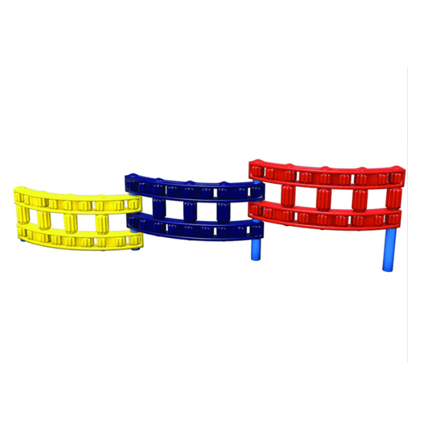 TFR08456XX - 3 -Section Chain Link Wall Freestanding Playground Climber - Ages 5 to 12 yr