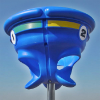 TRT-03 - Triple Toss Funnel Ball Playground Game Without Post