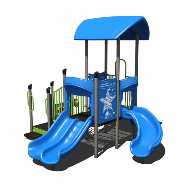 PS3-72216 - Sunny Spot Playland Daycare Playground Equipment - Quick Ship - Ages 2 to 5 yr  - Spring Storm -  Front