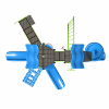 PS3-72329 - Sunbeam Slide Commercial Playground - Quick Ship - Ages 5 to 12 yr - Spring Storm - Top