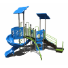 PS3-72329 - Sunbeam Slide Commercial Playground - Quick Ship - Ages 5 to 12 yr - Spring Storm - Back