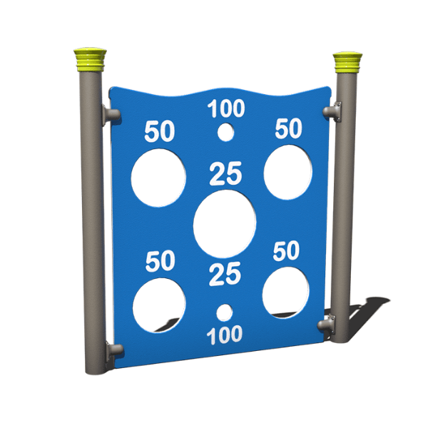 AFR0266XX - Ball Toss Freestanding Outdoor Play Panel - Ages 2 to 12 yr