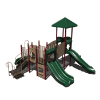 CW-0005 - Happy Harbor Outdoor Kids Play Equipment - Ages 2 to 12 yr - Back - Green