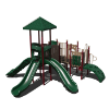 CW-0005 - Happy Harbor Outdoor Kids Play Equipment - Ages 2 to 12 yr - Front - Green