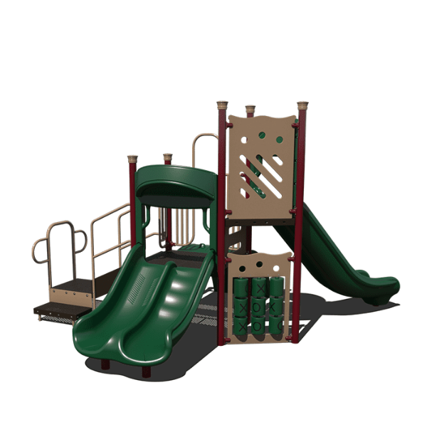 CW-0006 - Little Risers Preschool Playground Equipment - Ages 2  to 12 yr - Front