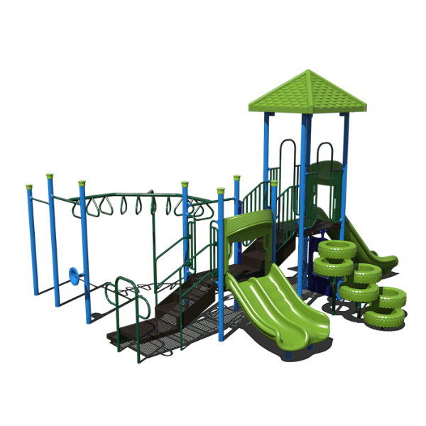 CW-0009 - Gorilla Games Commercial Grade Playground Equipment - Ages 5  to 12 yr - Front