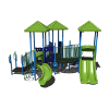 CW-0013 - Triple Top Commercial Playground Set - Ages 2 to 5 yr - Front