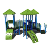 CW-0013 - Triple Top Commercial Playground Set - Ages 2 to 5 yr - Back