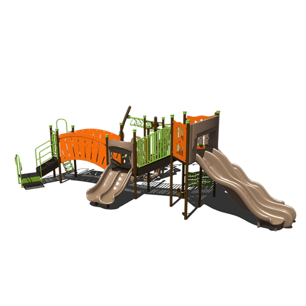 CW-0014 - Sunny Recess Elementary School Playground Equipment - Ages 5  to 12 yr - Front