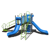 CW-0015 - Milkyway Getaway Commercial Playground Set - Ages 2  to 12 yr - Spring Storm - Back