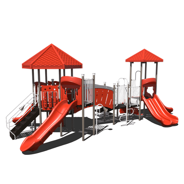 CW-0017 -  Knight's Nook Heavy Duty Playground Equipment - Ages 2 to 12 yr - Front