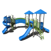 CW-0019 - Curious Cat Castle Commercial Grade Playground Equipment - Ages 5  to 12 yr - Front - Spring Storm