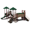 	CW-0019 - Curious Cat Castle Commercial Grade Playground Equipment - Ages 5 to 12 yr - Back - Forest
