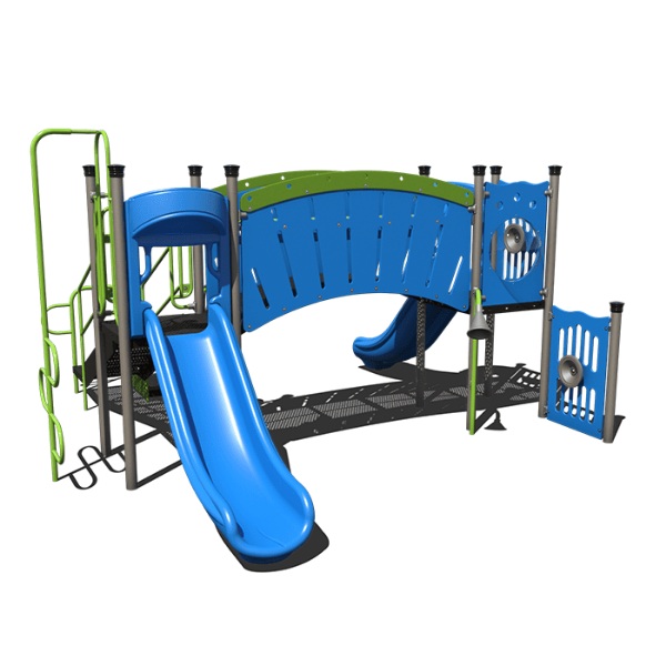 CW-0022 - Coastside Cruise Daycare Playground Equipment - Ages 5 to 12 yr - Front - Spring Storm