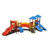 CW-0028 - Slide Cross Commercial Grade Playground Equipment - Ages 2 to 12 yr - Front