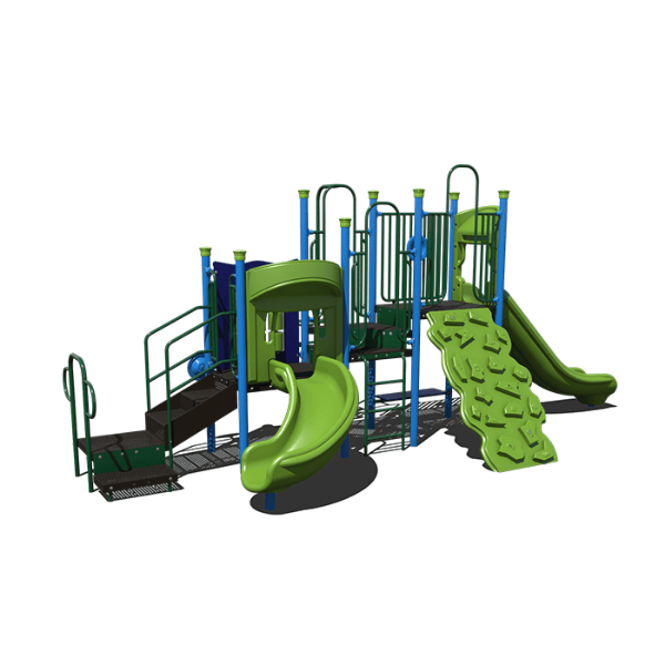 CW-0029 - Climbing Corner Heavy Duty Playground Equipment - Ages 2 to 12 yr - Front